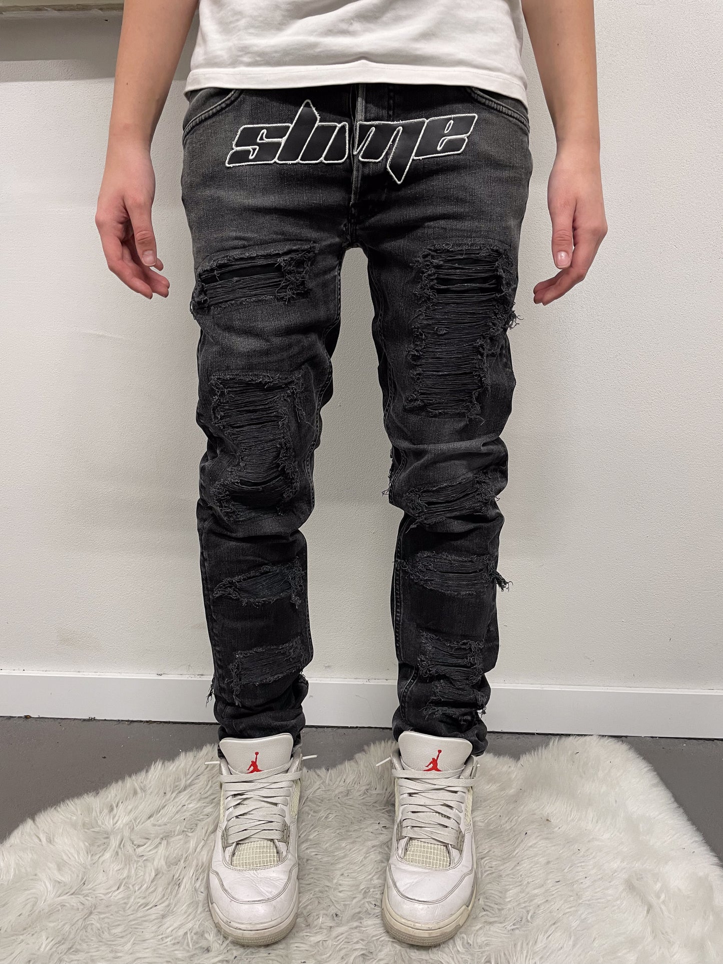 ugcbk distressed jeans slime