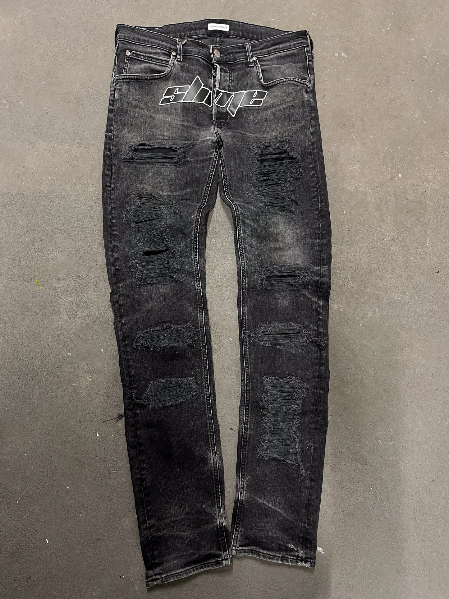 ugcbk distressed jeans slime